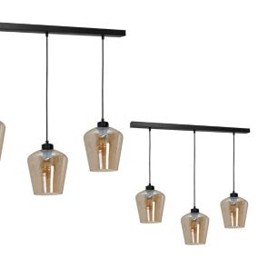 Lampa wisząca Milagro Santiago Amber 3xE27 elegancka 1 szt.