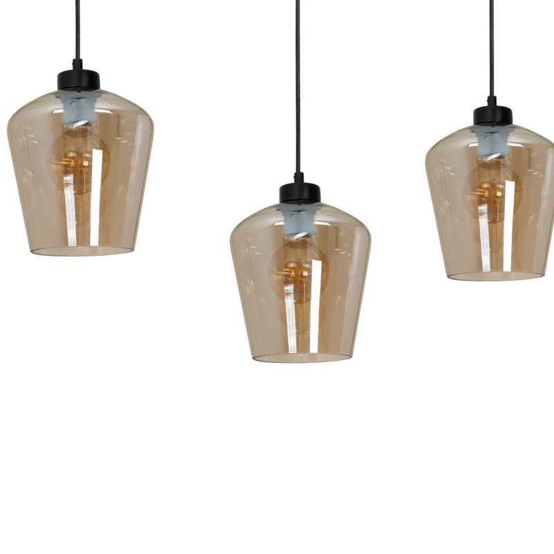 Lampa wisząca Milagro Santiago Amber 3xE27 elegancka 1 szt.
