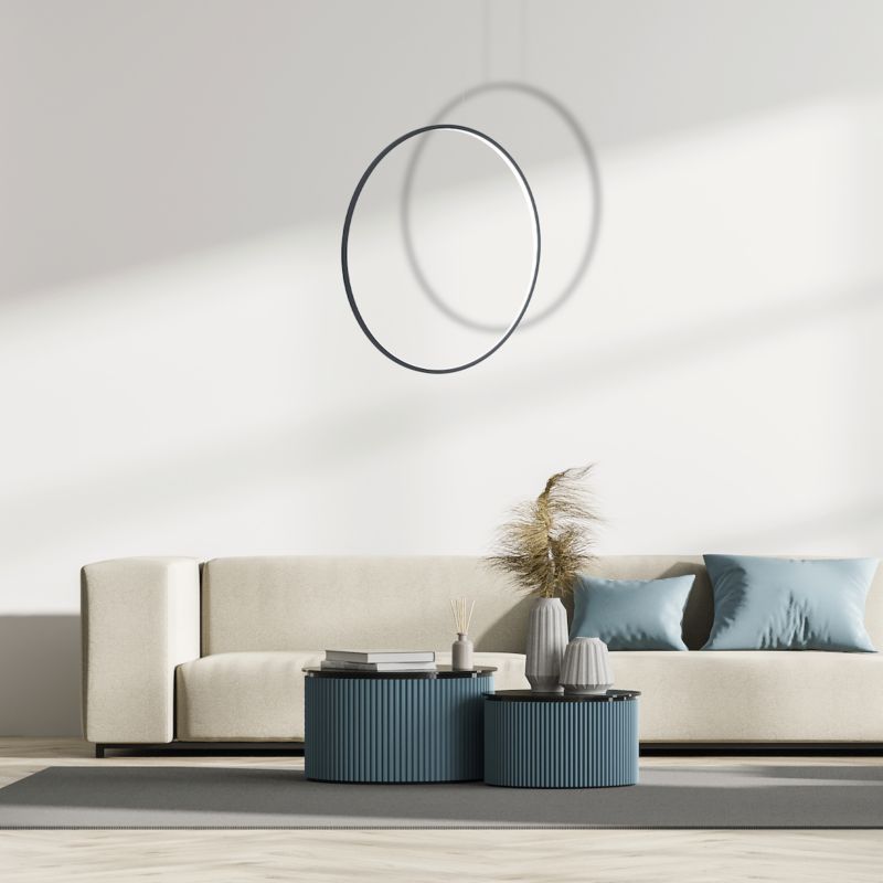 Lampa wisząca Milagro Saturno Led 46w czarny 1 szt.