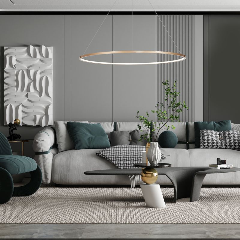 Lampa wisząca Milagro Saturno LED 65W miedziany 1 szt.