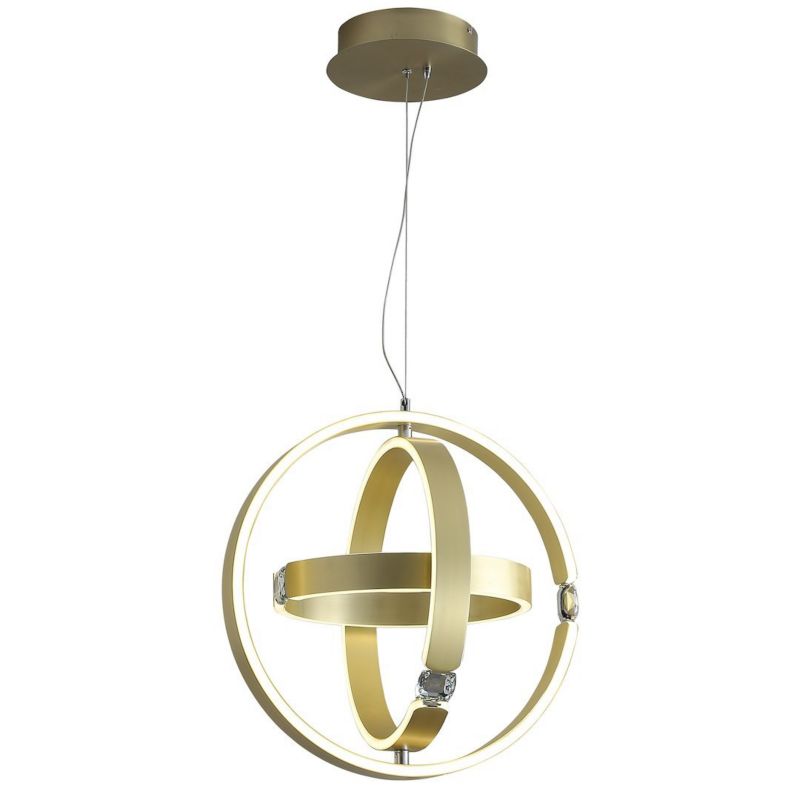 Lampa wisząca Milagro Sirius 80w złoty kryształ 1 szt.