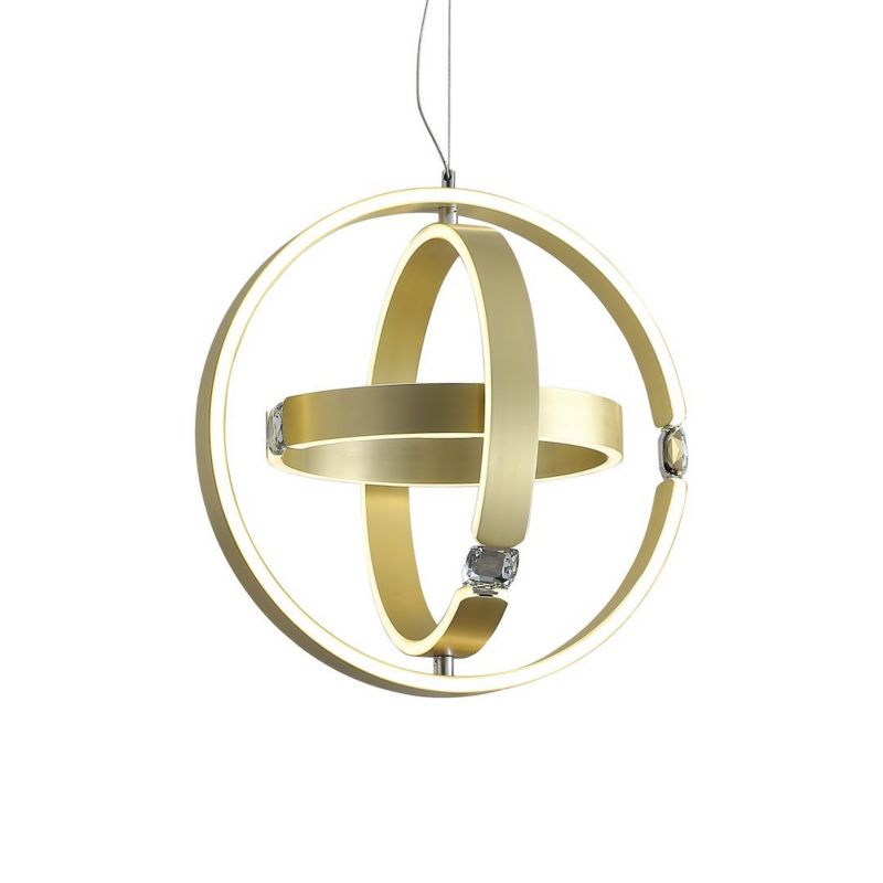 Lampa wisząca Milagro Sirius 80w złoty kryształ 1 szt.