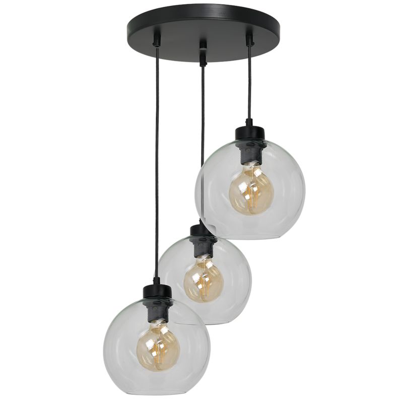 Lampa wisząca MiLAGRO Sofia Clear 3xE27 Przezroczysta 1 szt.