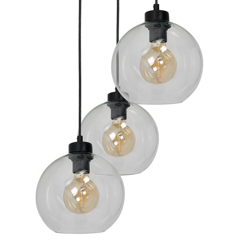 Lampa wisząca MiLAGRO Sofia Clear 3xE27 Przezroczysta 1 szt.