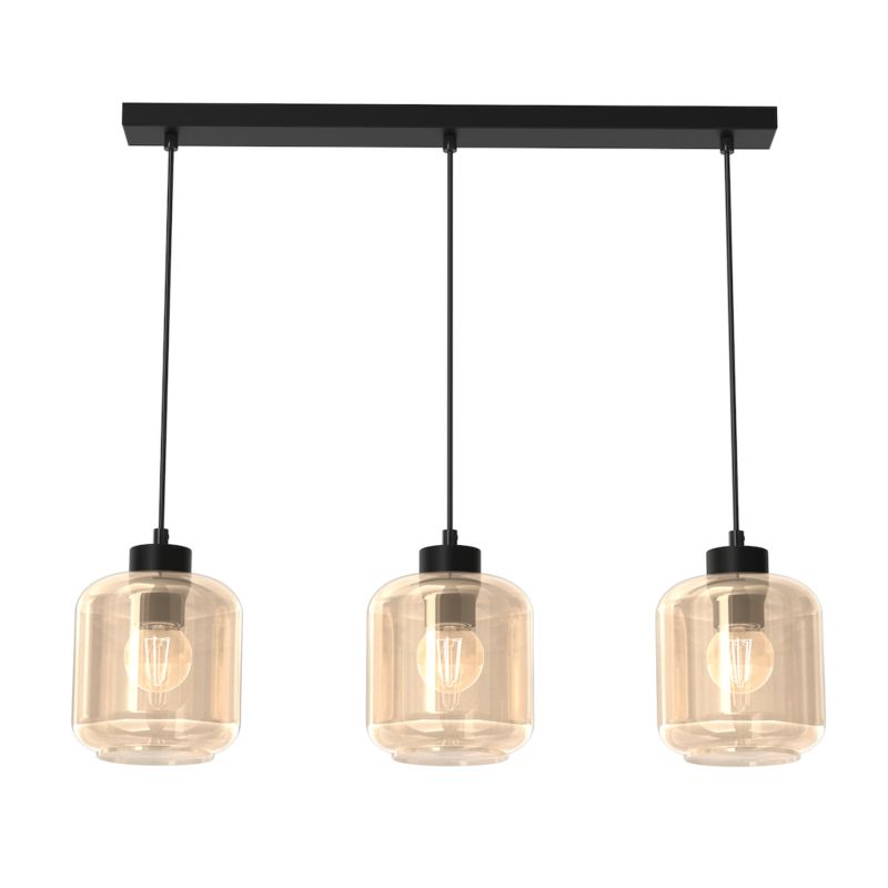 Lampa wisząca Milagro Sombra Amber E27 60w czarny 1 szt.