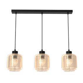 Lampa wisząca Milagro Sombra Amber E27 60w czarny 1 szt.