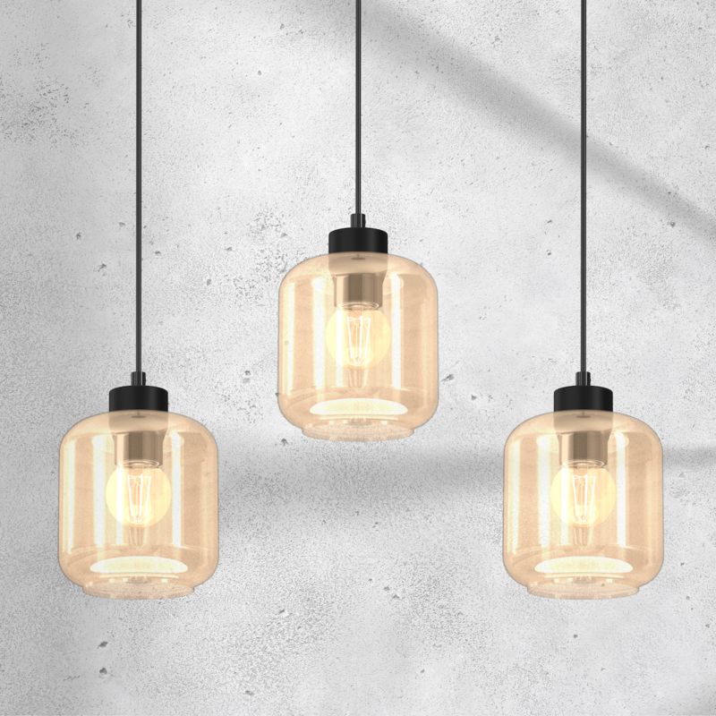 Lampa wisząca Milagro Sombra Amber E27 60w czarny 1 szt.
