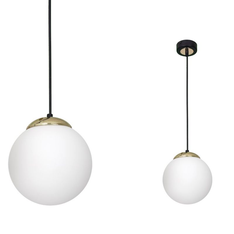 Lampa wisząca Milagro Sparta Black Gold 1xE27 Elegancka 1 szt.