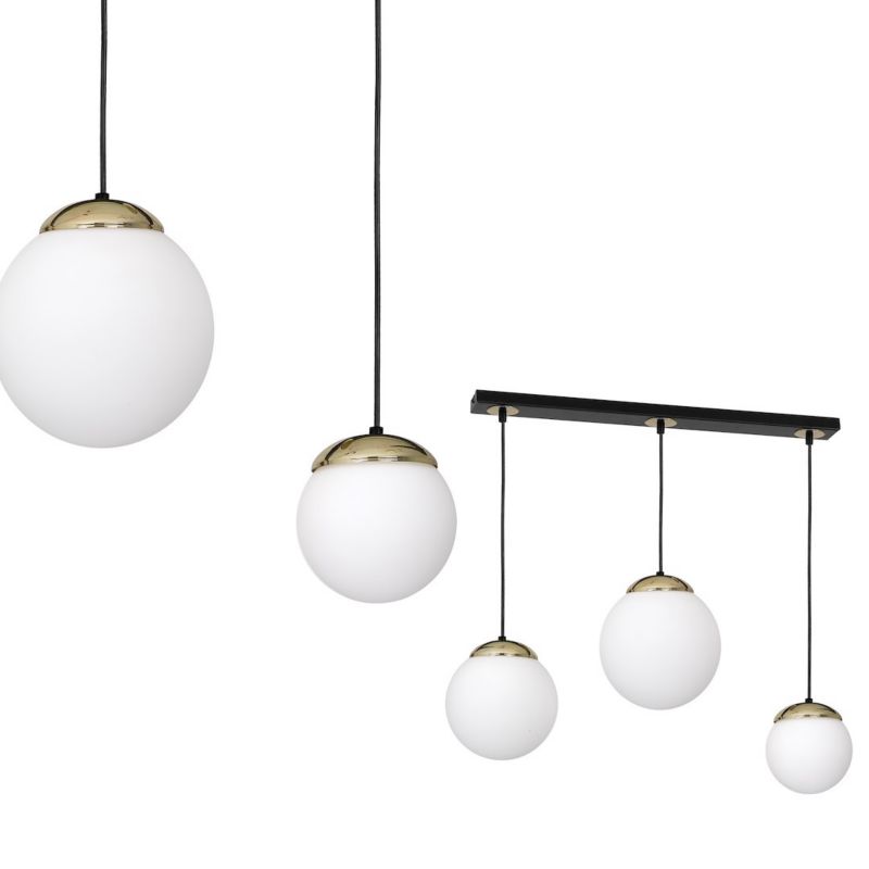 Lampa wisząca Milagro Sparta Black Gold 3xE14 Elegancka Uniwersalna 1 szt.