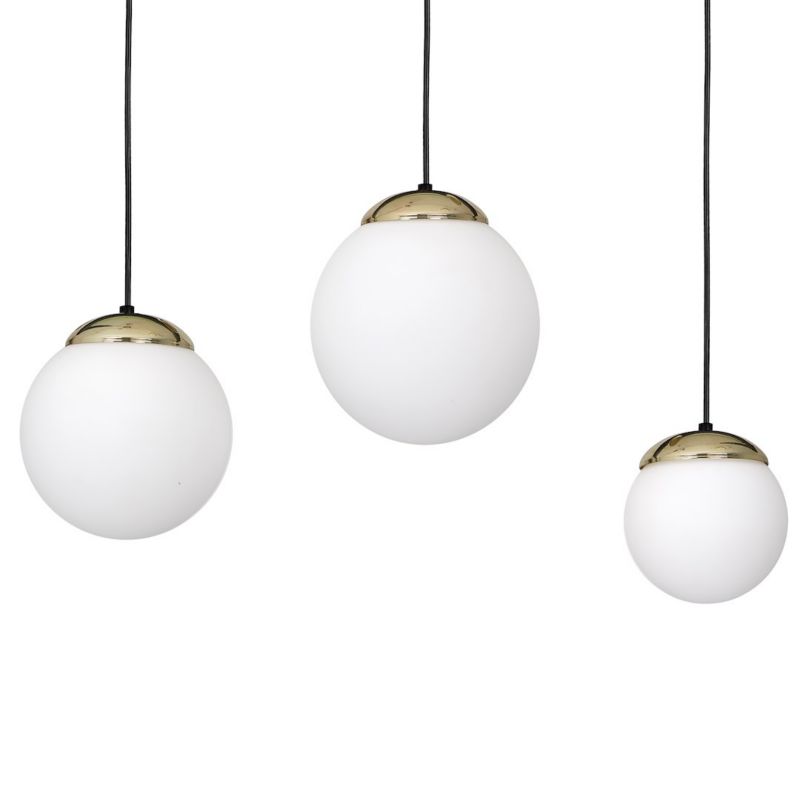 Lampa wisząca Milagro Sparta Black Gold 3xE14 Elegancka Uniwersalna 1 szt.