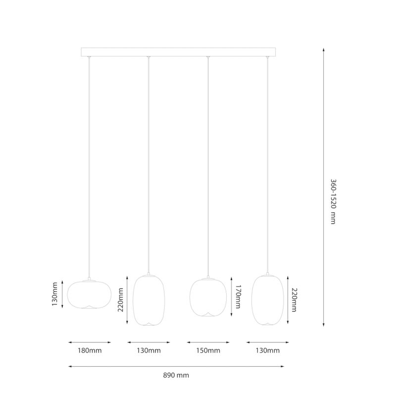 Lampa wisząca Milagro Vaso LED 15W czarny 1 szt.