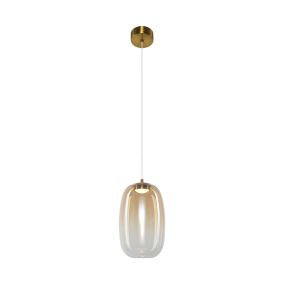 Lampa wisząca Milagro Vaso LED 4W złoty transparentny złoty 1 szt.