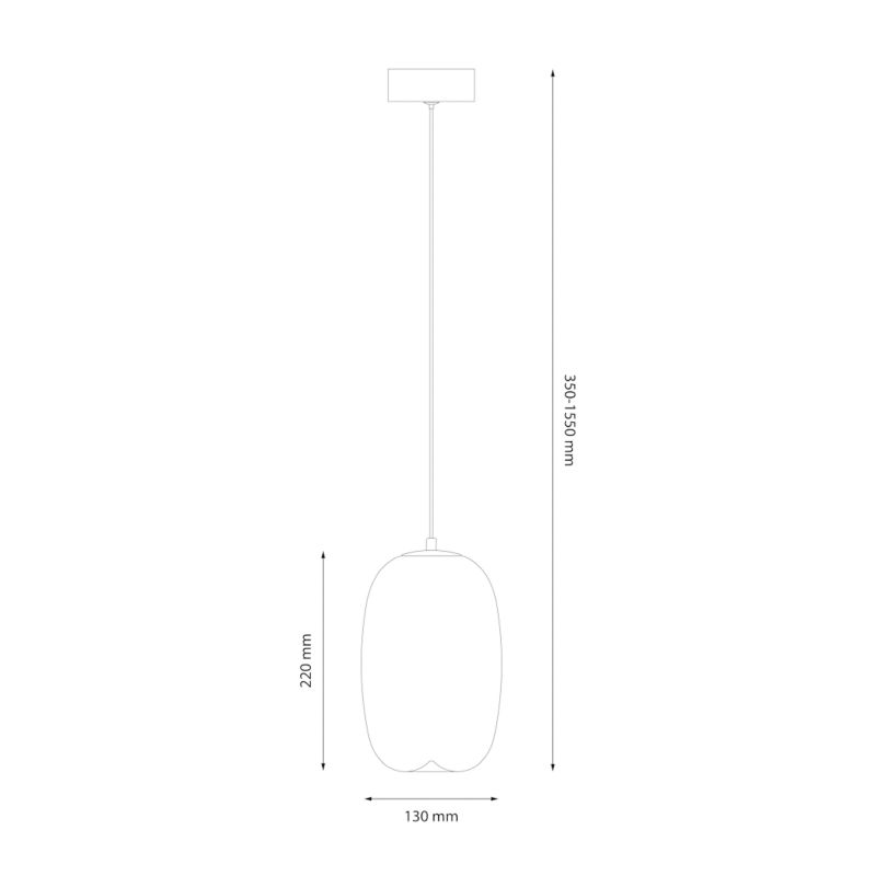 Lampa wisząca Milagro Vaso LED 4W złoty transparentny złoty 1 szt.
