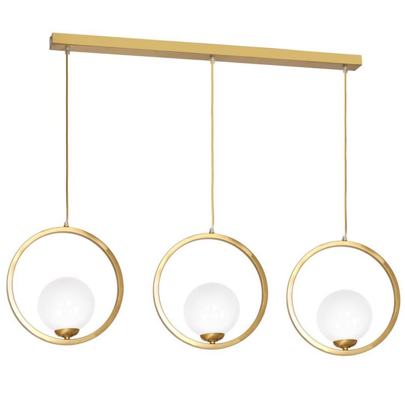 Lampa wisząca Milagro  Vienna 3xE14 Złota Elegancja Wysokiej Jakości Metal Szkło 1 szt.