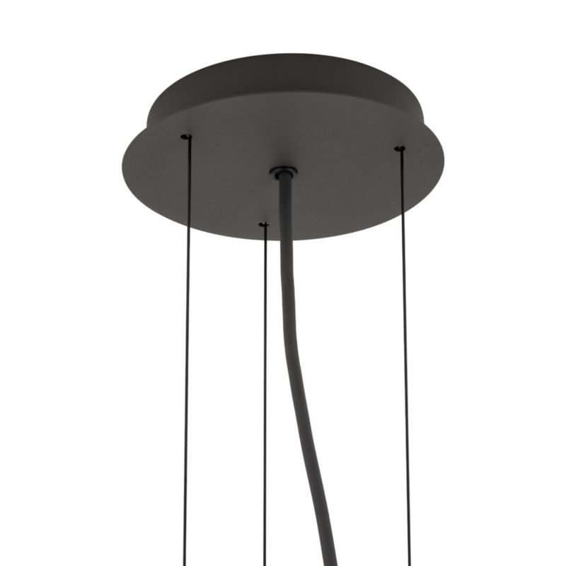 Lampa wisząca minimalistyczna grafitowa klosz 38cm 3xE27 25W SATELLITE Nowodvorski 1 szt.
