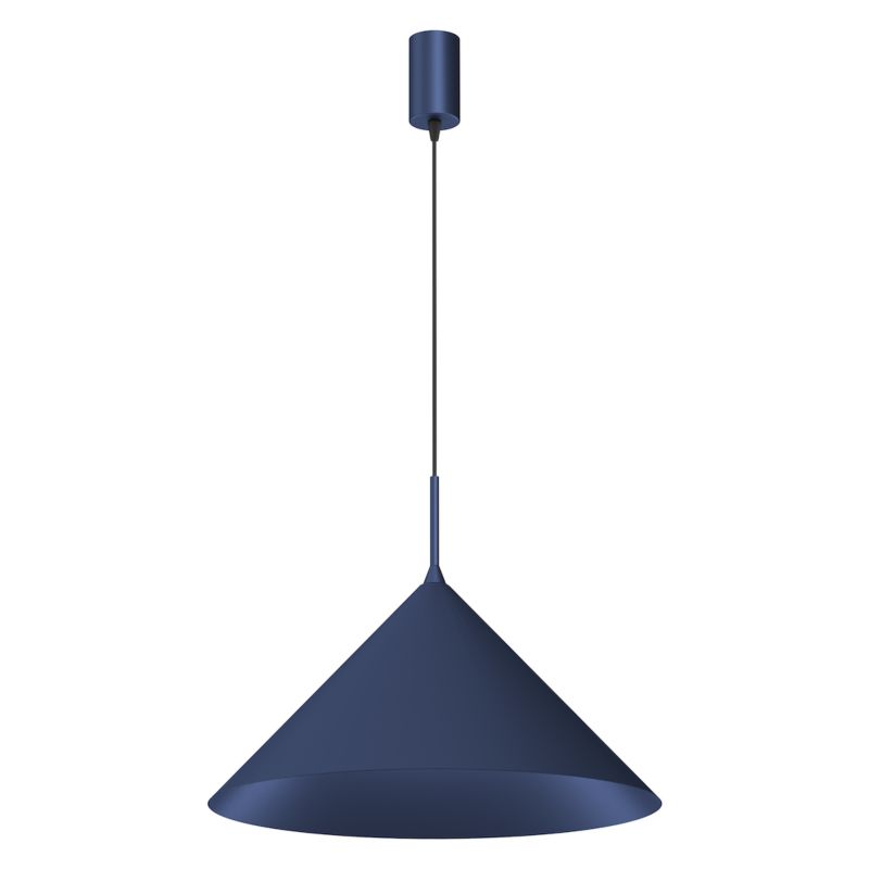 Lampa wisząca minimalistyczna niebieska stożek fi46cm 1xGX53 9W CAPITAL Milagro 1 szt.