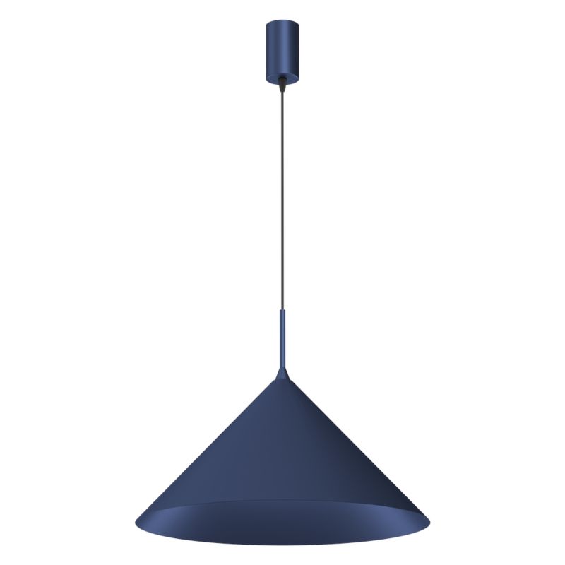 Lampa wisząca minimalistyczna niebieska stożek fi46cm 1xGX53 9W CAPITAL Milagro 1 szt.