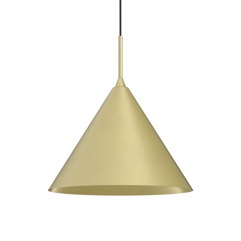 Lampa wisząca minimalistyczna złoto-czarna stożek fi32cm 1xGX53 9W CAPITAL Milagro 1 szt.