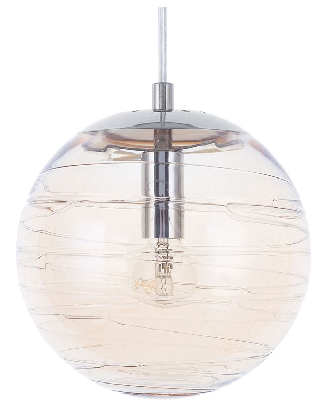 Lampa wisząca Mirna Szkło Złoty 1 szt.