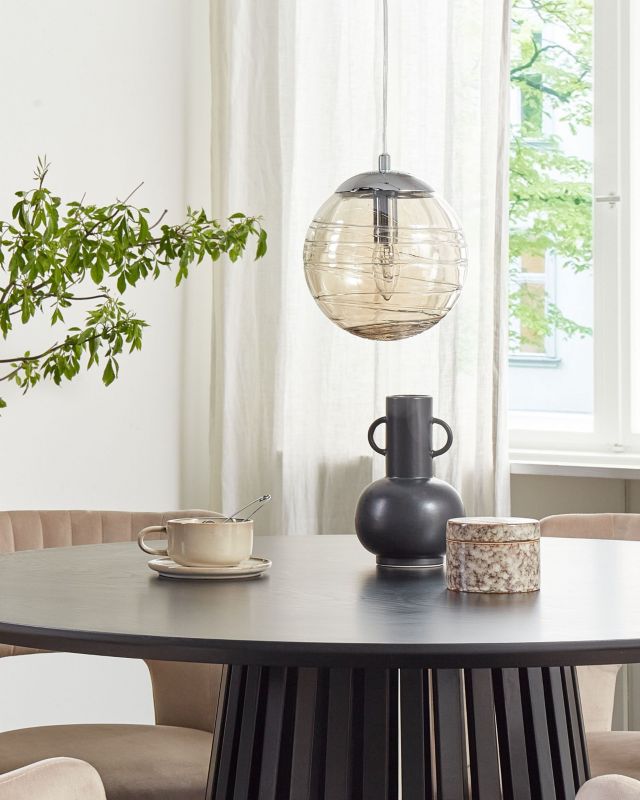 Lampa wisząca Mirna Szkło Złoty 1 szt.