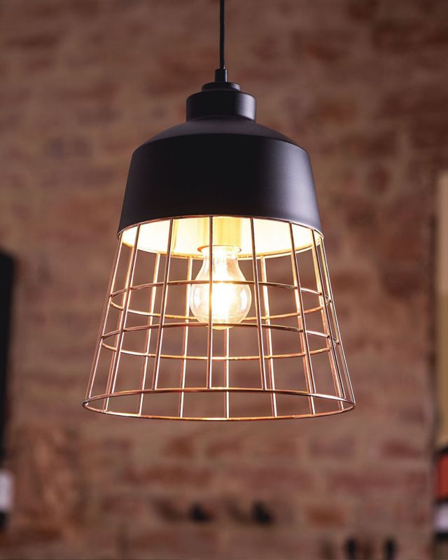 Lampa wisząca Monte Metal Czarny 1 szt.
