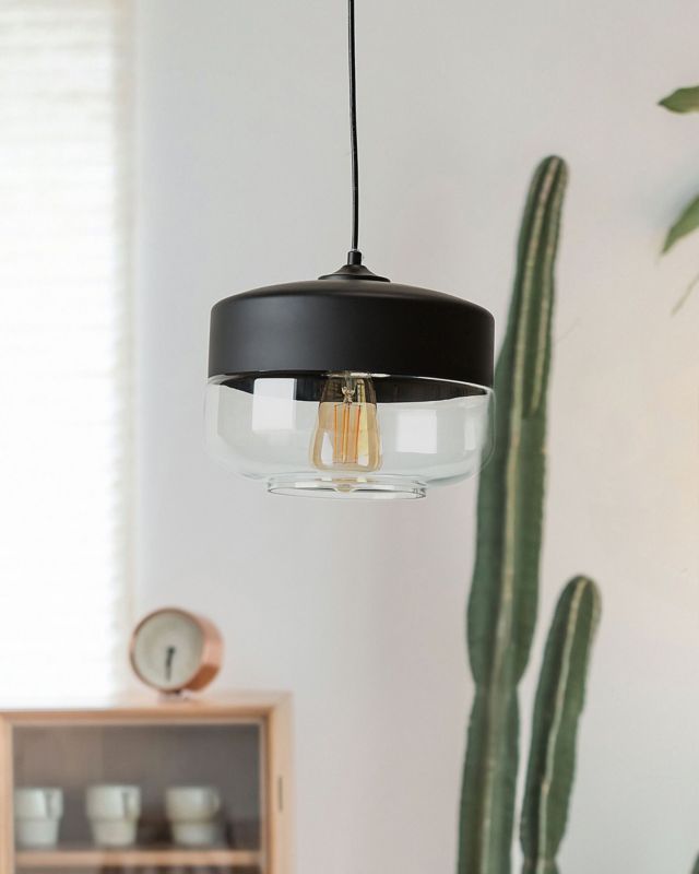 Lampa wisząca Murray Szkło Czarny 1 szt.