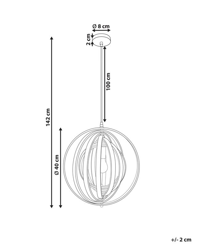 Lampa wisząca Murrell Drewno Czarny 1 szt.