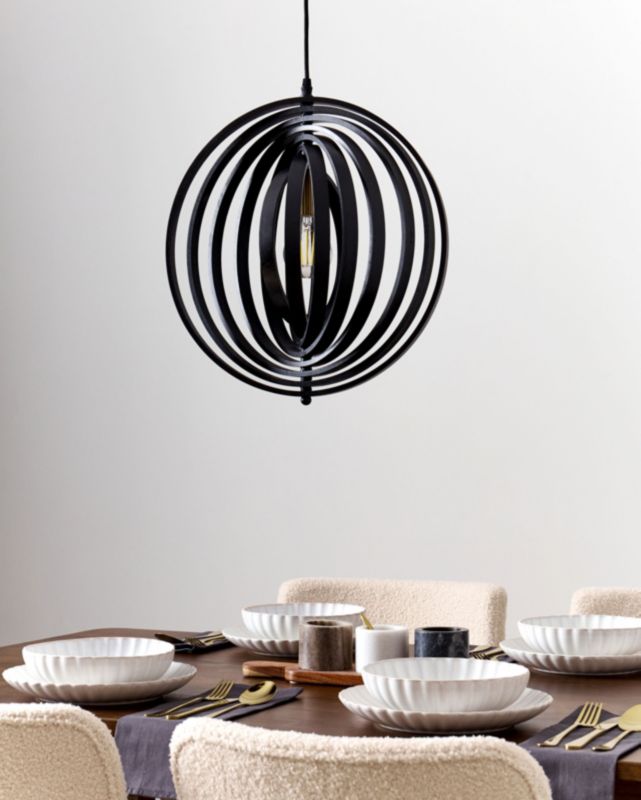 Lampa wisząca Murrell Drewno Czarny 1 szt.