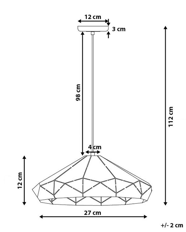 Lampa wisząca Nevola Metal Biały 1 szt.