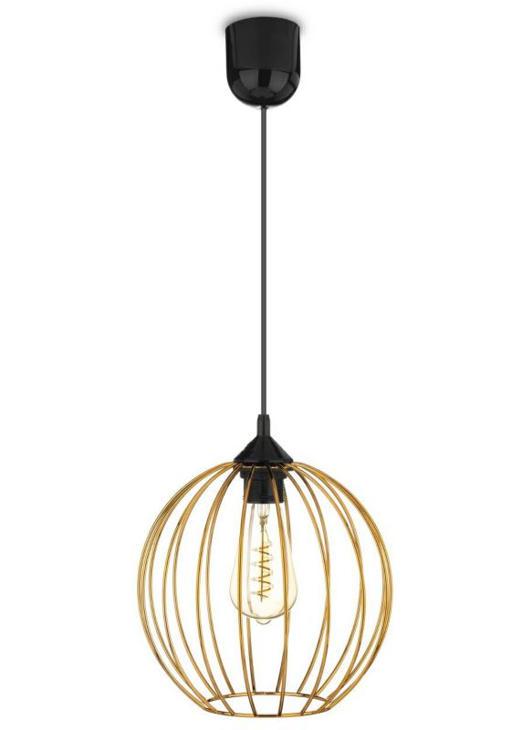 Lampa wisząca New York Bubble HowHomely 23cm miedź 1 szt.
