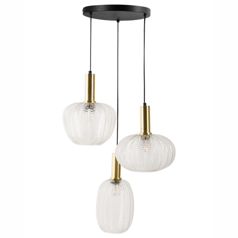 Lampa wisząca Njoro Szkło Przezroczysty 1 szt.
