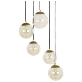 Lampa wisząca Noel Szkło Złoty 1 szt.