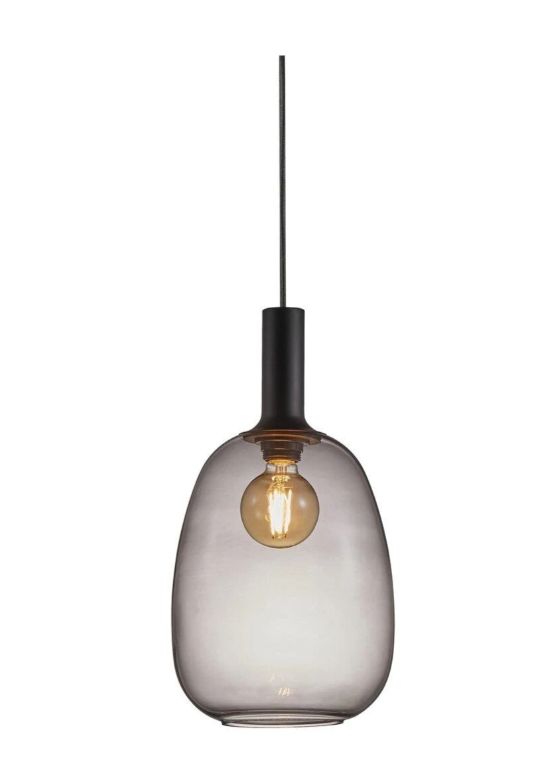 Lampa wisząca Nordlux Alton 60W E27 czarna przydymiona IP20 1 szt.