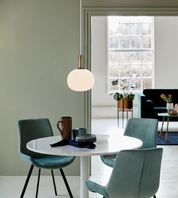 Lampa wisząca Nordlux Alton biała-złota E27 60W metal-szkło IP20 1 szt.