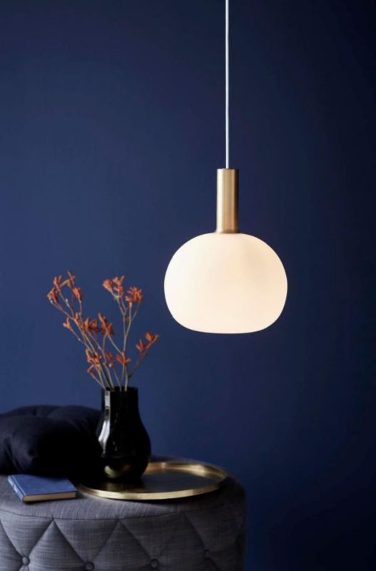 Lampa wisząca Nordlux Alton biała-złota E27 60W metal-szkło IP20 1 szt.