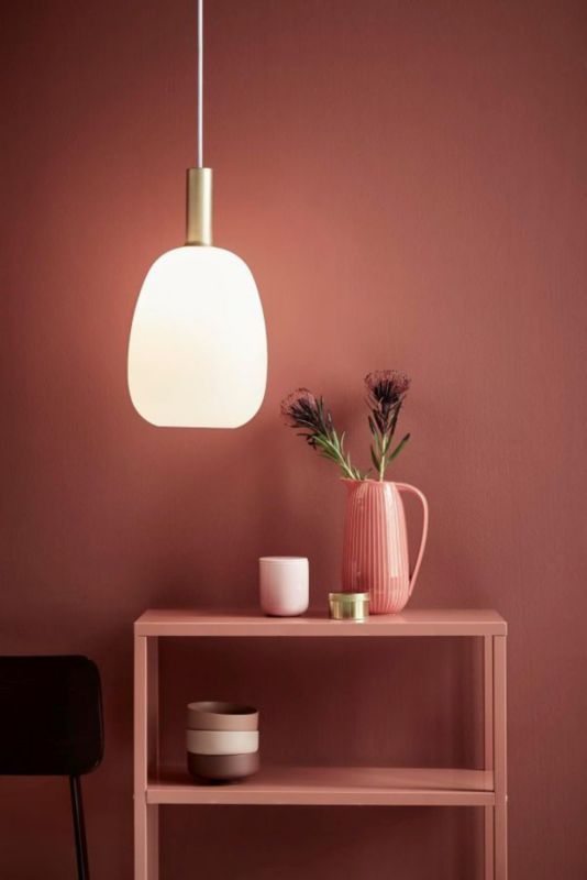 Lampa wisząca Nordlux Alton biała-złota IP20 43cm E27 60W metal-szkło 1 szt.