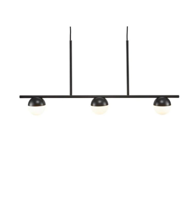 Lampa wisząca Nordlux Contina 3x5W G9 metal szkło czarna IP20 1 szt.
