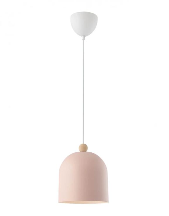 Lampa wisząca Nordlux Gaston różowa, metal, 40W, E27, IP20, 1 szt.