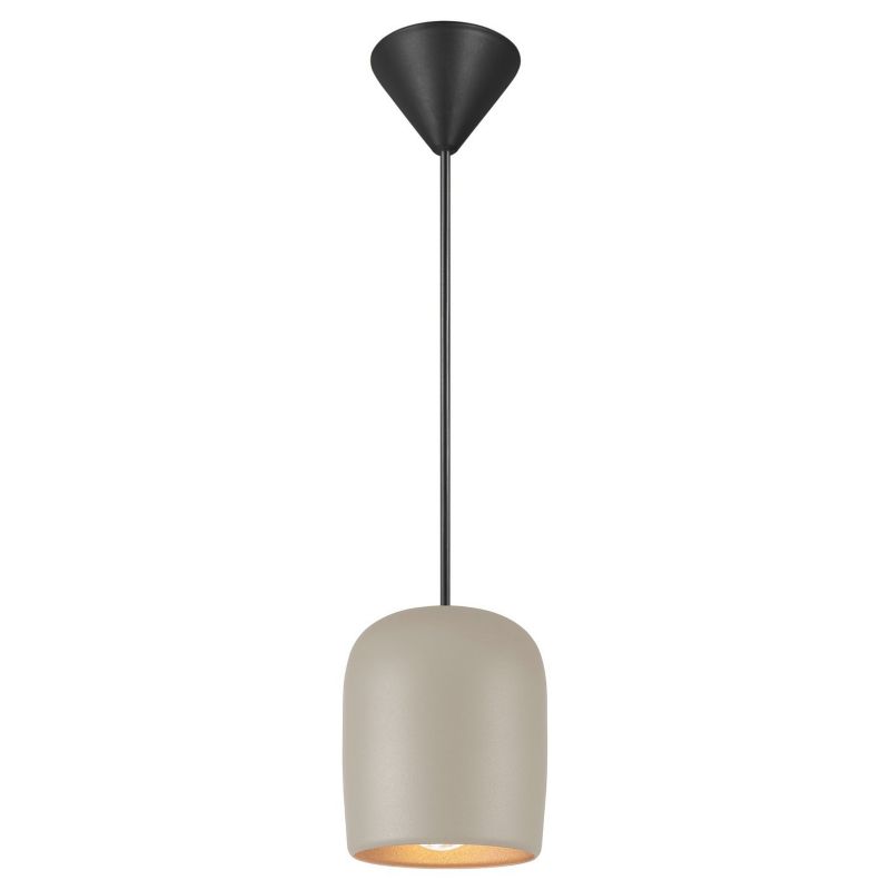 Lampa wisząca Nordlux Notti szara 1xE27 25W IP20 ściemnialna bez żarówki, metalowa 1 szt.