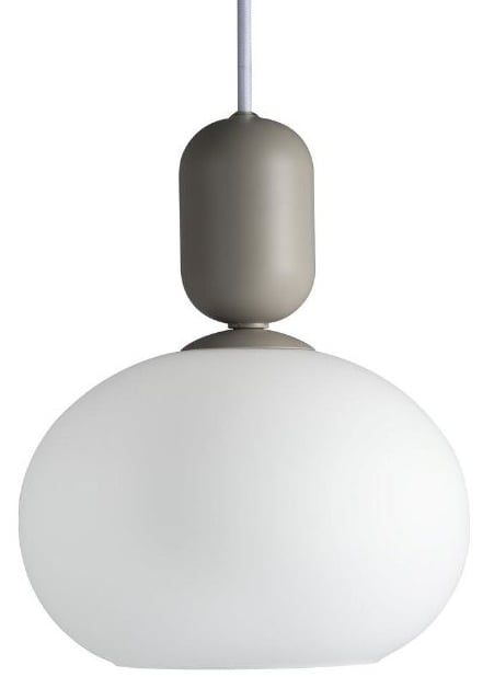 Lampa wisząca Nordlux Notti szary/popielaty 1x40W E27 IP20 meta lszkło 1 szt.