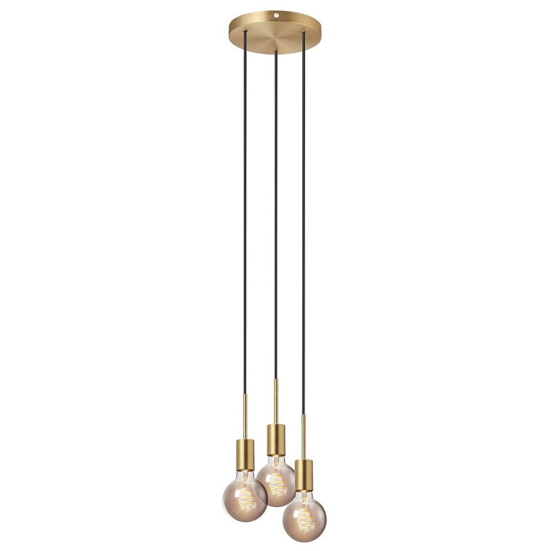 Lampa wisząca Nordlux Paco 3x40W E27 Mosiądz IP20, bez źródeł światła, 1 szt.