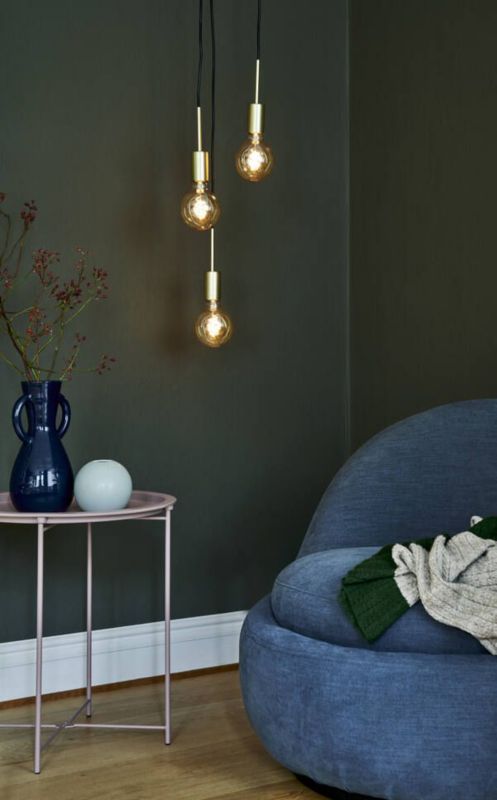 Lampa wisząca Nordlux Paco 3x40W E27 Mosiądz IP20, bez źródeł światła, 1 szt.