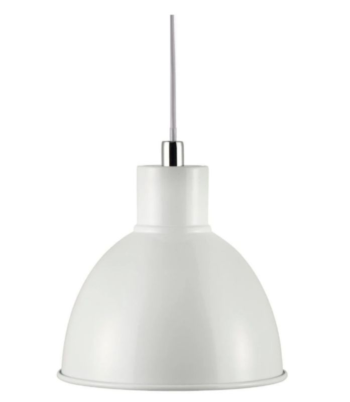 Lampa wisząca Nordlux Pop biała metal E27 60W IP20 1 szt.
