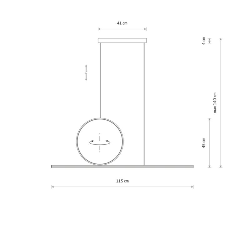 Lampa wisząca nowoczesna biała geometryczne kształty LED 39W LINEO LED Nowodvorski 1 szt.