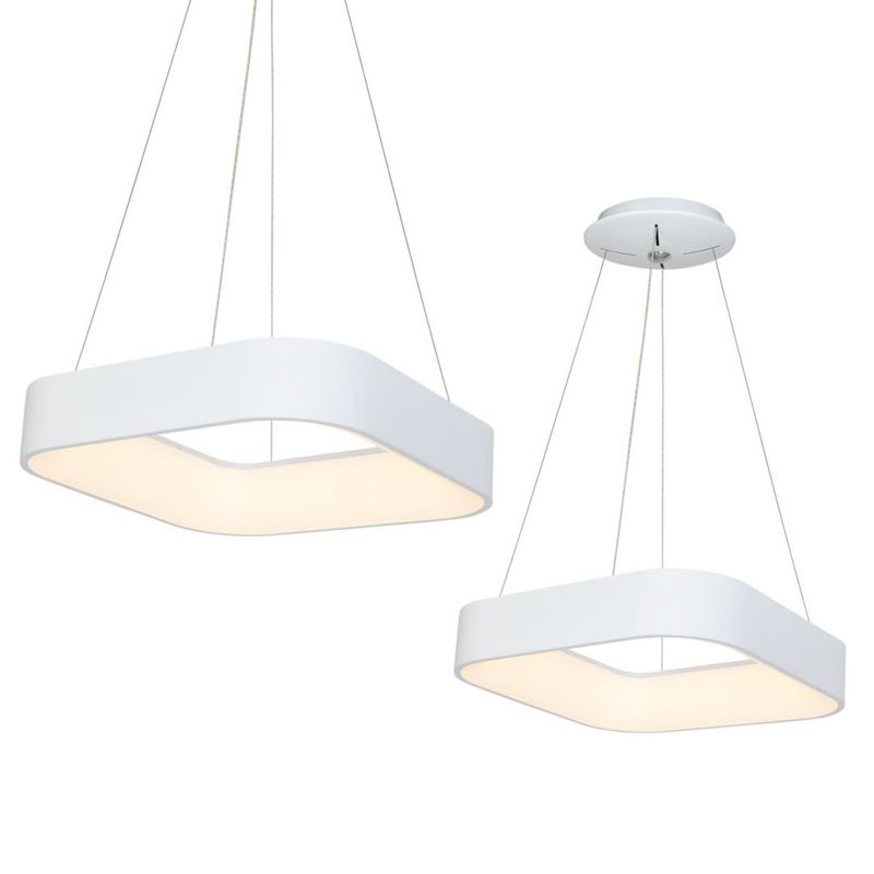 Lampa wisząca nowoczesna biała kwadratowa LED 40W ASTRO Milagro 1 szt.