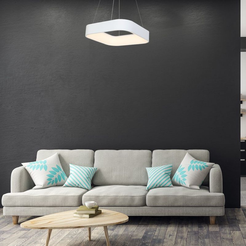 Lampa wisząca nowoczesna biała kwadratowa LED 40W ASTRO Milagro 1 szt.