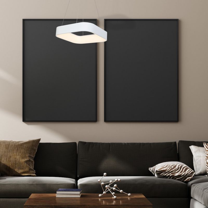 Lampa wisząca nowoczesna biała kwadratowa LED 40W ASTRO Milagro 1 szt.