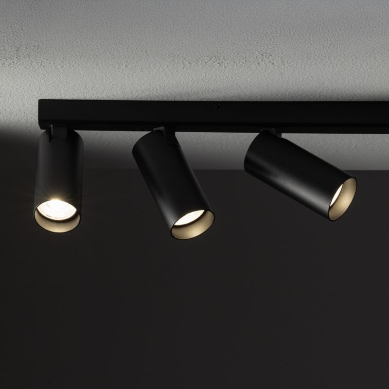Lampa wisząca nowoczesna czarna reflektorki na listwie 5xGU10 10W FOURTY Nowodvorski 1 szt.