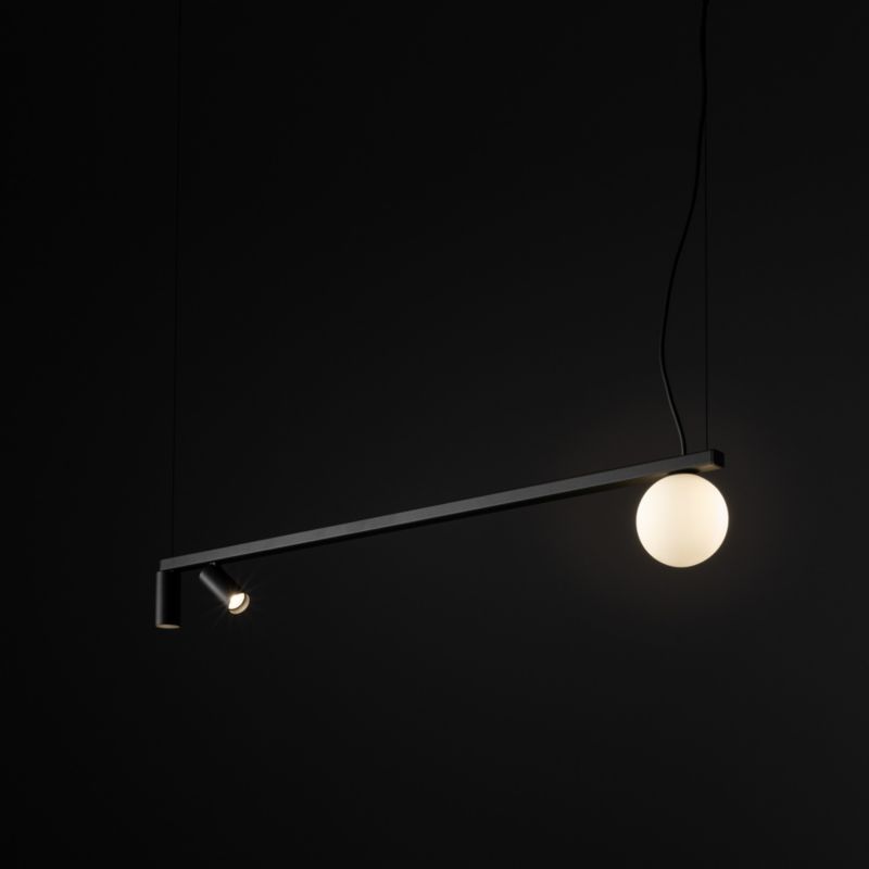 Lampa wisząca nowoczesna grafitowa reflektorki i kula 1xG9 10W + 2xGU10 10W FOURTY Nowodvorski 1 szt.