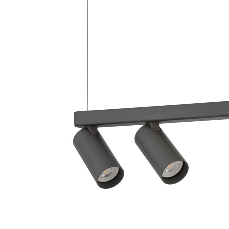 Lampa wisząca nowoczesna grafitowa reflektorki i kula 1xG9 10W + 2xGU10 10W FOURTY Nowodvorski 1 szt.
